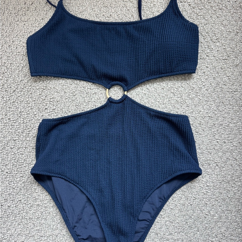 Aerie Blue cut out one piece